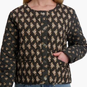 Diamond Quilted Floral Jacket